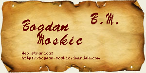 Bogdan Moskić vizit kartica